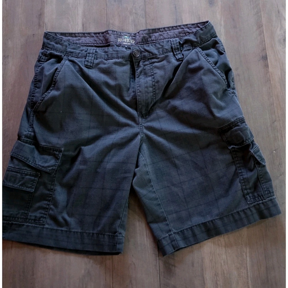 Redhead Navy Geometric Design Cargo Shorts Men Size 40 With 10" Inseam